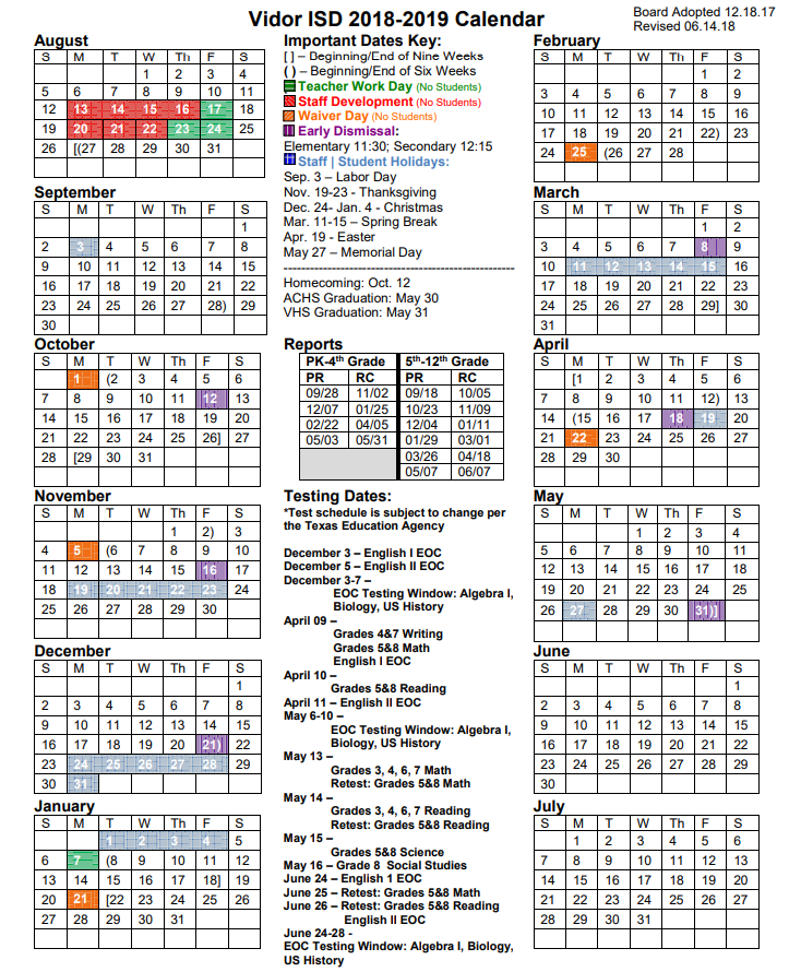 School Starting This Week For Some (Calendars) - KOGT