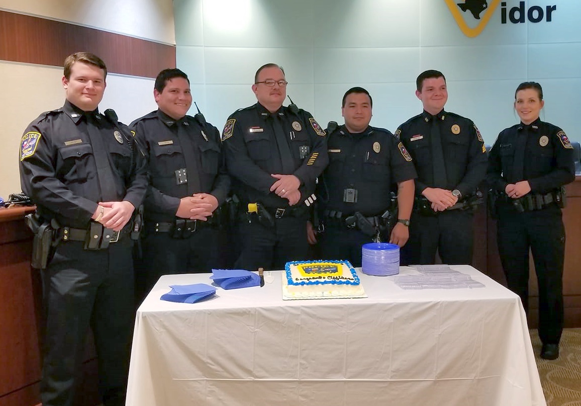 Vidor PD Announces Promotion New Officers KOGT