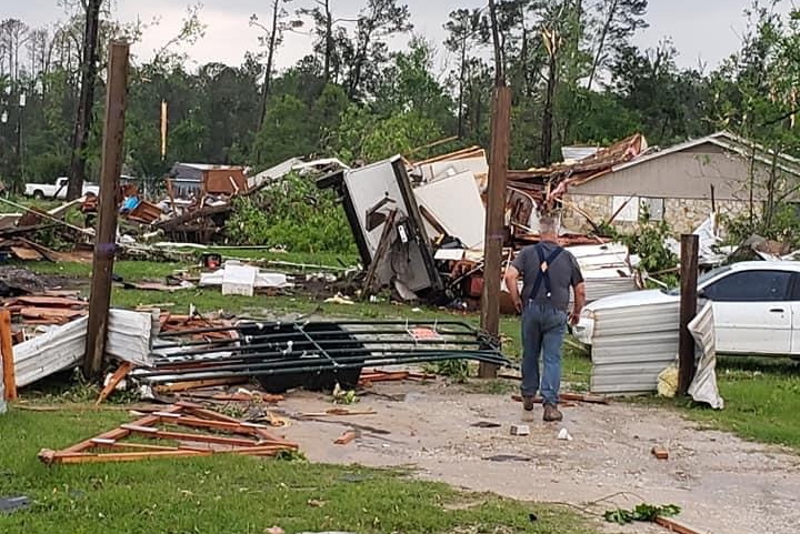 Map Shows Tornadoes Path - KOGT